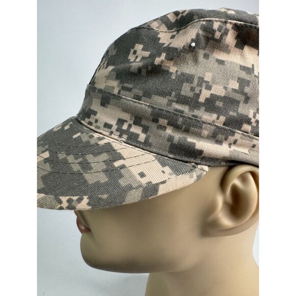 Vintage Military Digital Camo Combat Cap X-Small 6 3/4 Cotton & Polyester Unisex - Picture 14 of 16